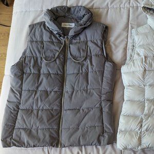 Gray Puffer Vest ~ Calvin Klein ~ XL